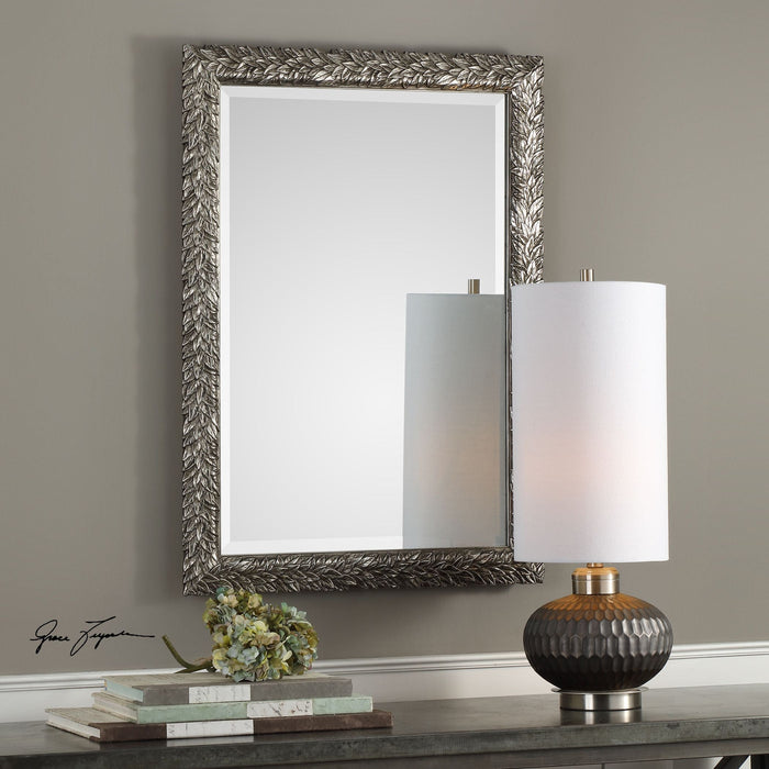 Uttermost Evelina Silver Leaves Mirror — Grayson Living