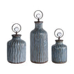 Uttermost Mathias Grey-Blue Vessels - Set of 3