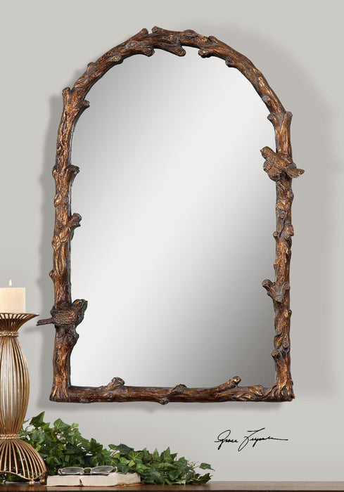 Uttermost Paza Antique Gold Arch Mirror — Grayson Living