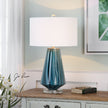 Uttermost Pescara Teal-Gray Glass Lamp