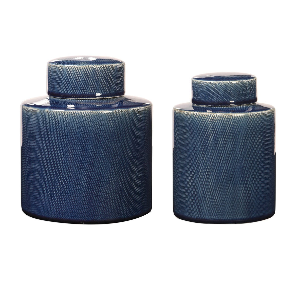 Uttermost Saniya Blue Containers (Set of 2)