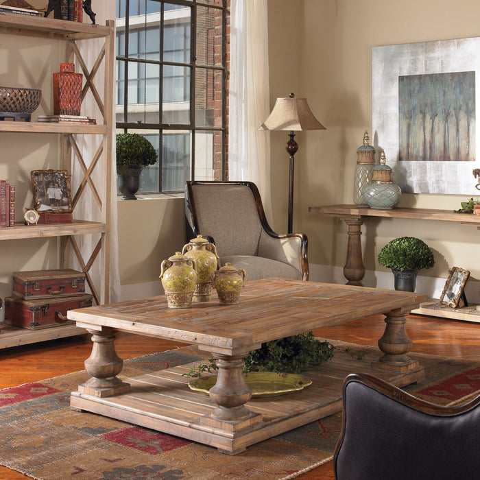 Uttermost wood store coffee table