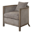Uttermost Viaggio Gray Chenille Accent Chair