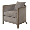 Uttermost Viaggio Gray Chenille Accent Chair