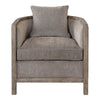 Uttermost Viaggio Gray Chenille Accent Chair