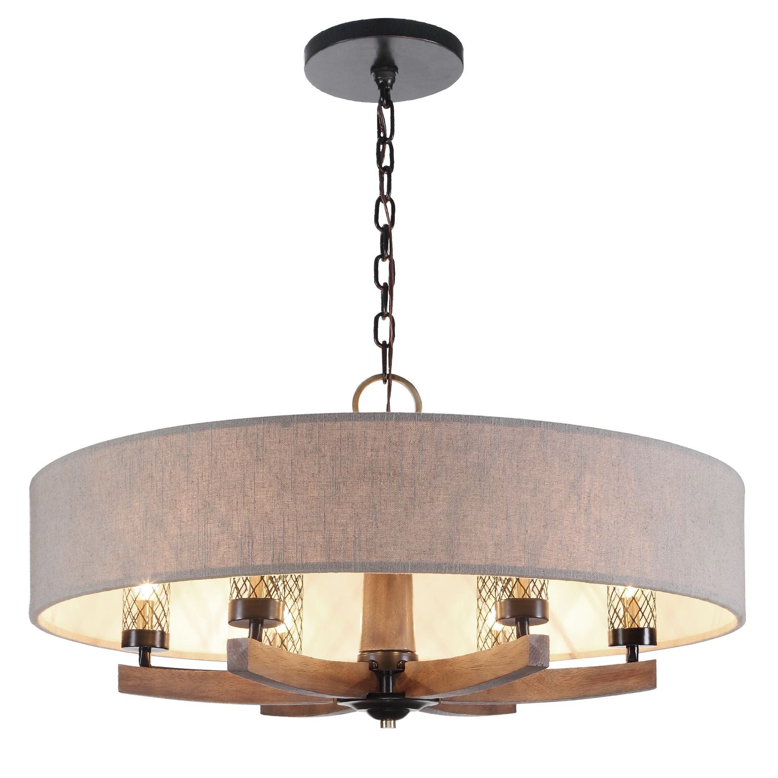 Uttermost Woodall 6 Light Drum Chandelier