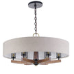 Uttermost Woodall 6 Light Drum Chandelier