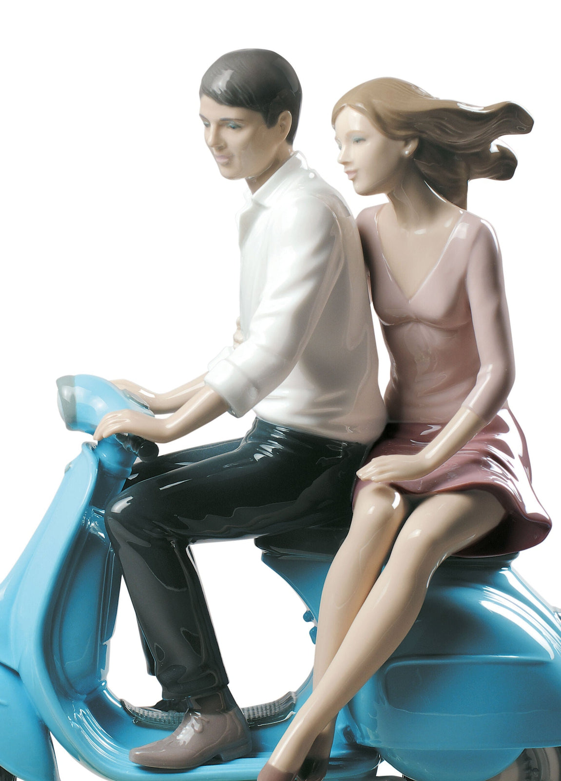 Lladro Riding with You Couple Figurine