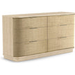 Jonathan Charles Seiche Grass Cloth Dresser