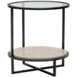 Bernhardt Harlow Metal Round Chairside Table