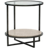 Bernhardt Harlow Metal Round Chairside Table