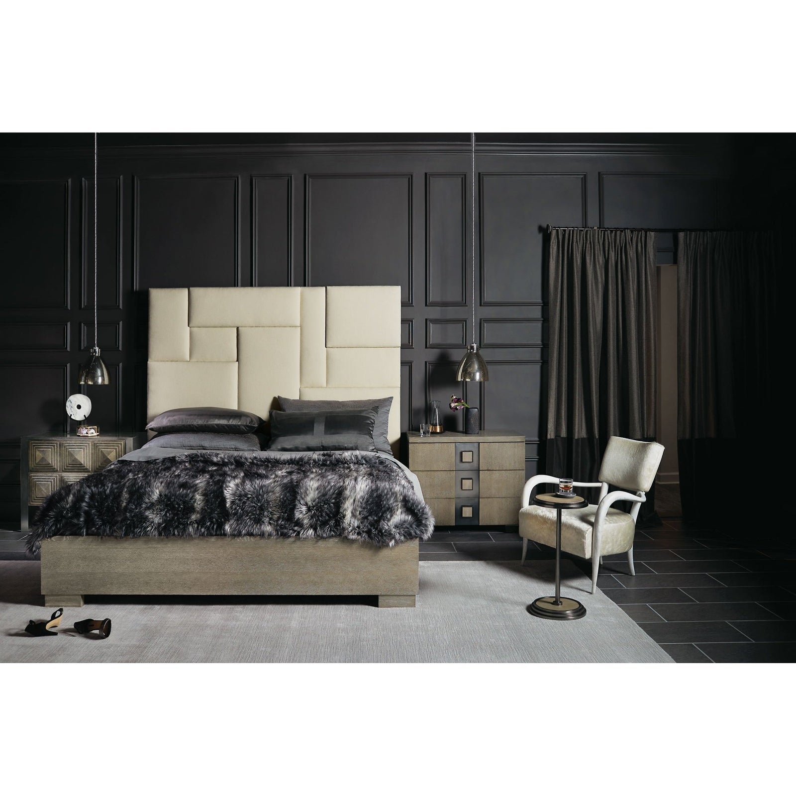 Bernhardt Interiors Mosaic Upholstered Panel Bed