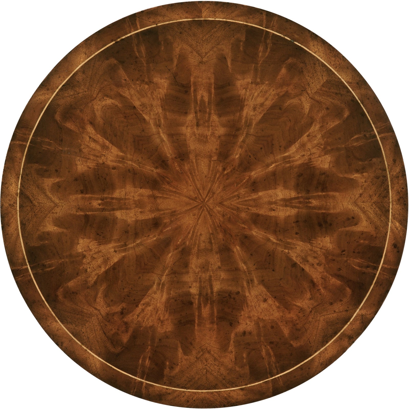 Jonathan Charles Round Mahogany Side Table Fine Stringing