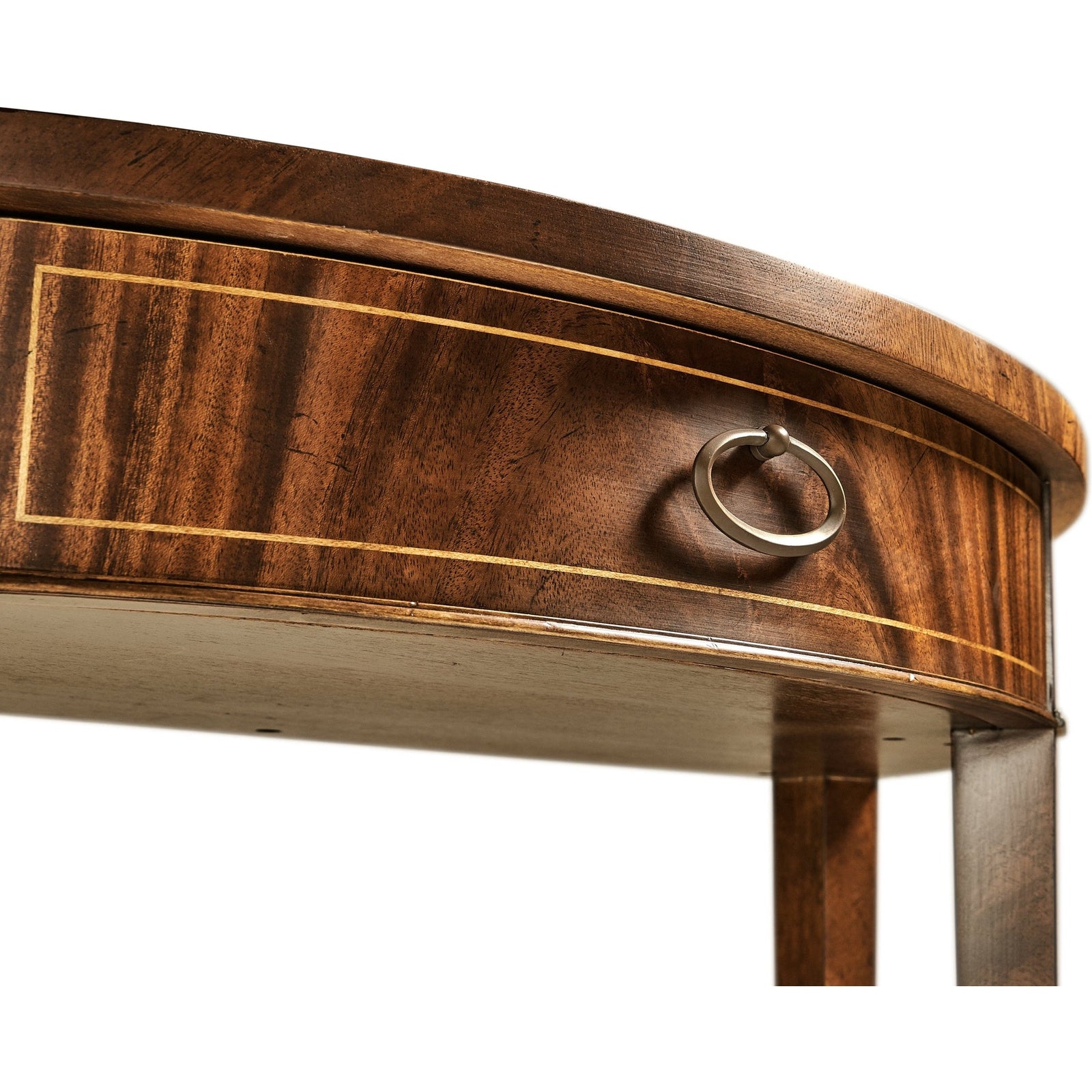 Jonathan Charles Boxwood Stringing Demilune Console