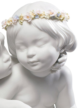 Lladro Eros and Psyche Angels Figurine