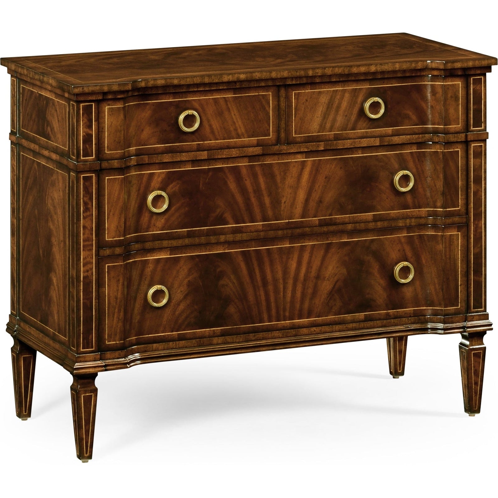 Jonathan Charles Buckingham Reverse Breakfront Chest of Drawers