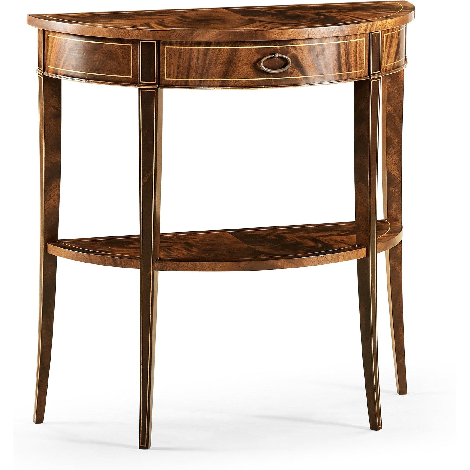 Jonathan Charles Boxwood Stringing Demilune Console