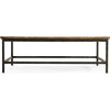 Jonathan Charles Casual Accents Square Coffee Table with Iron Base