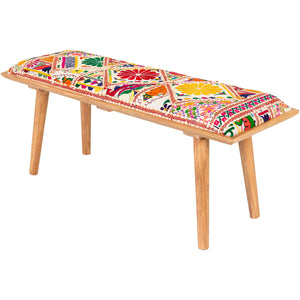 Surya Karma Upholstered Bench