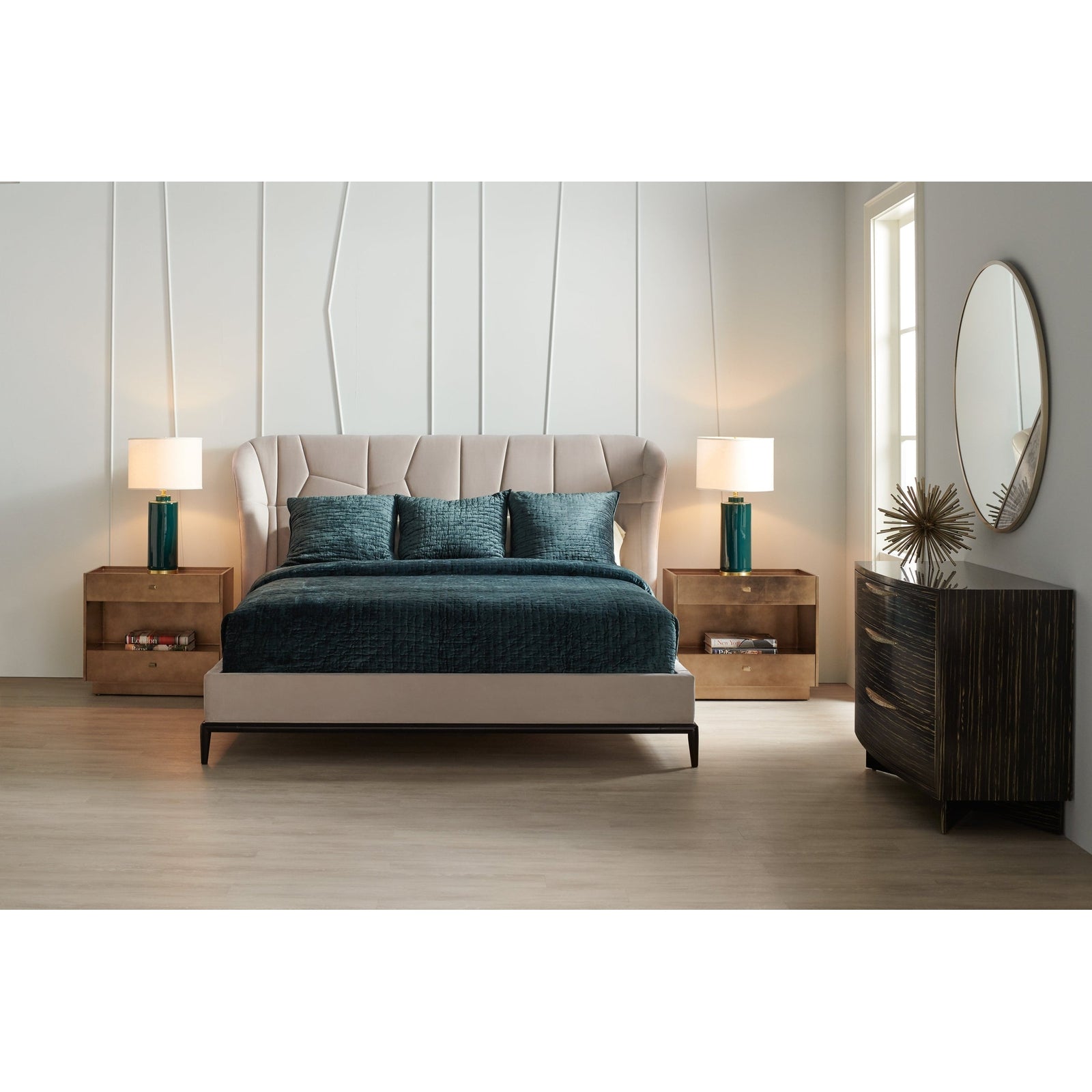 Caracole Modern Edge Vector Upholstered Bed - Cal King DSC