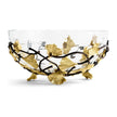 Michael Aram Golden Ginkgo Medium Glass Bwl