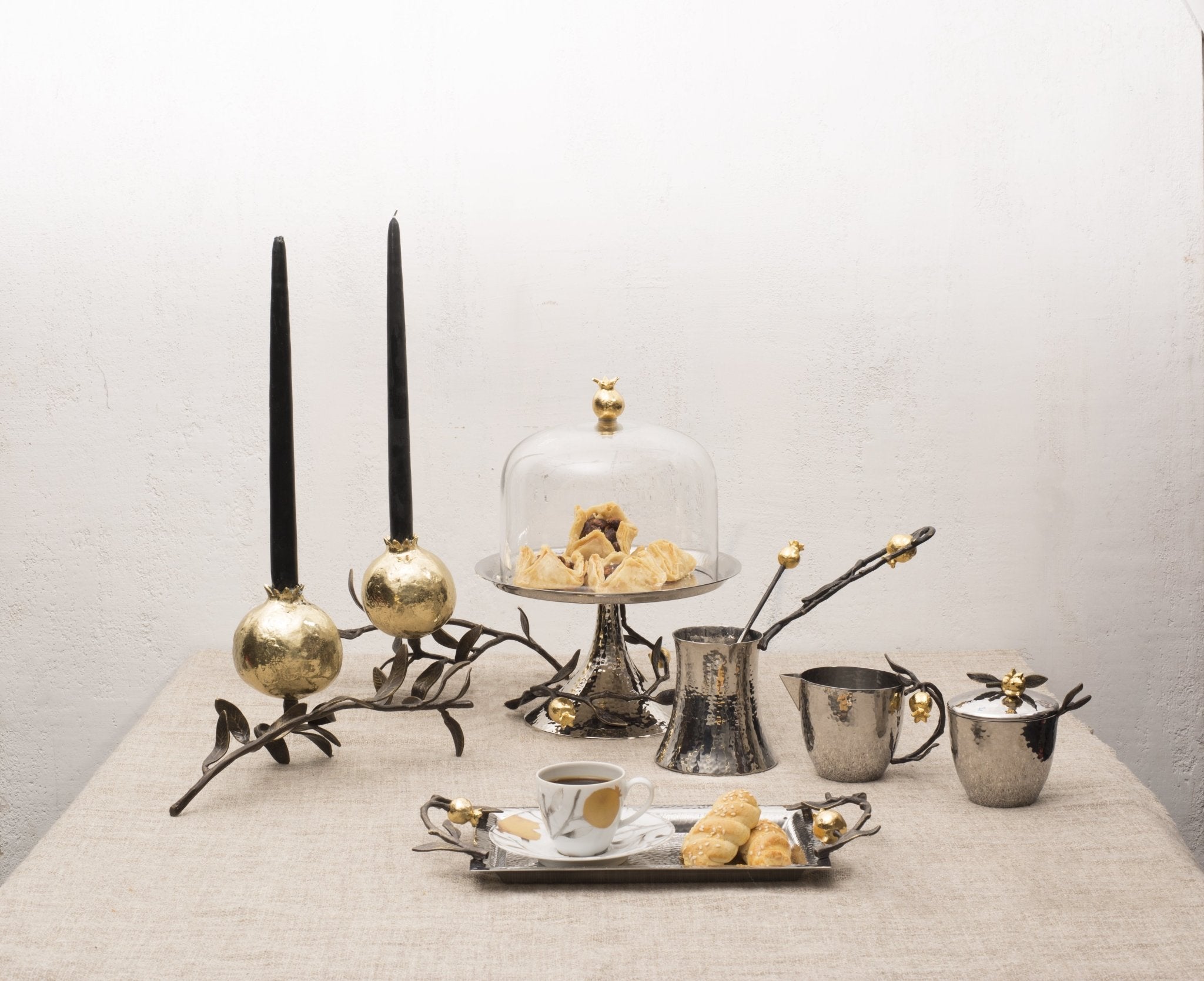 Michael Aram Pomegranate Pastry Dish with Dome