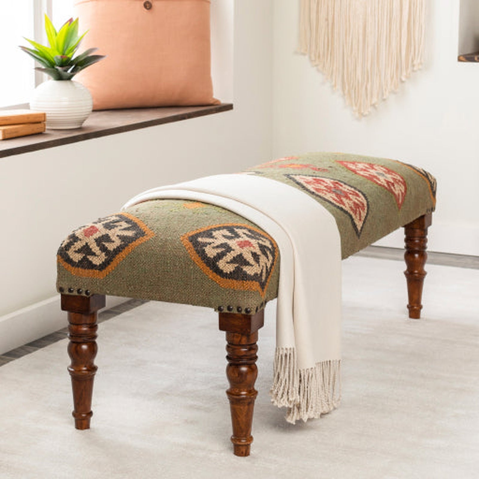 Surya Panja Upholstered Bench