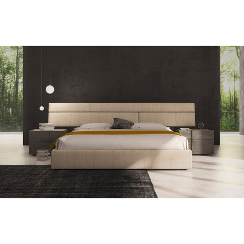 Huppe Plank Upholstered Bed with Long Headboard