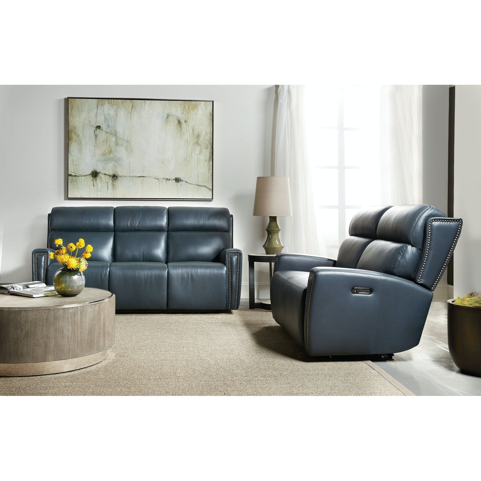 Hooker Furniture Ruthe Zero Gravity Power Recline Loveseat with Power Headrest