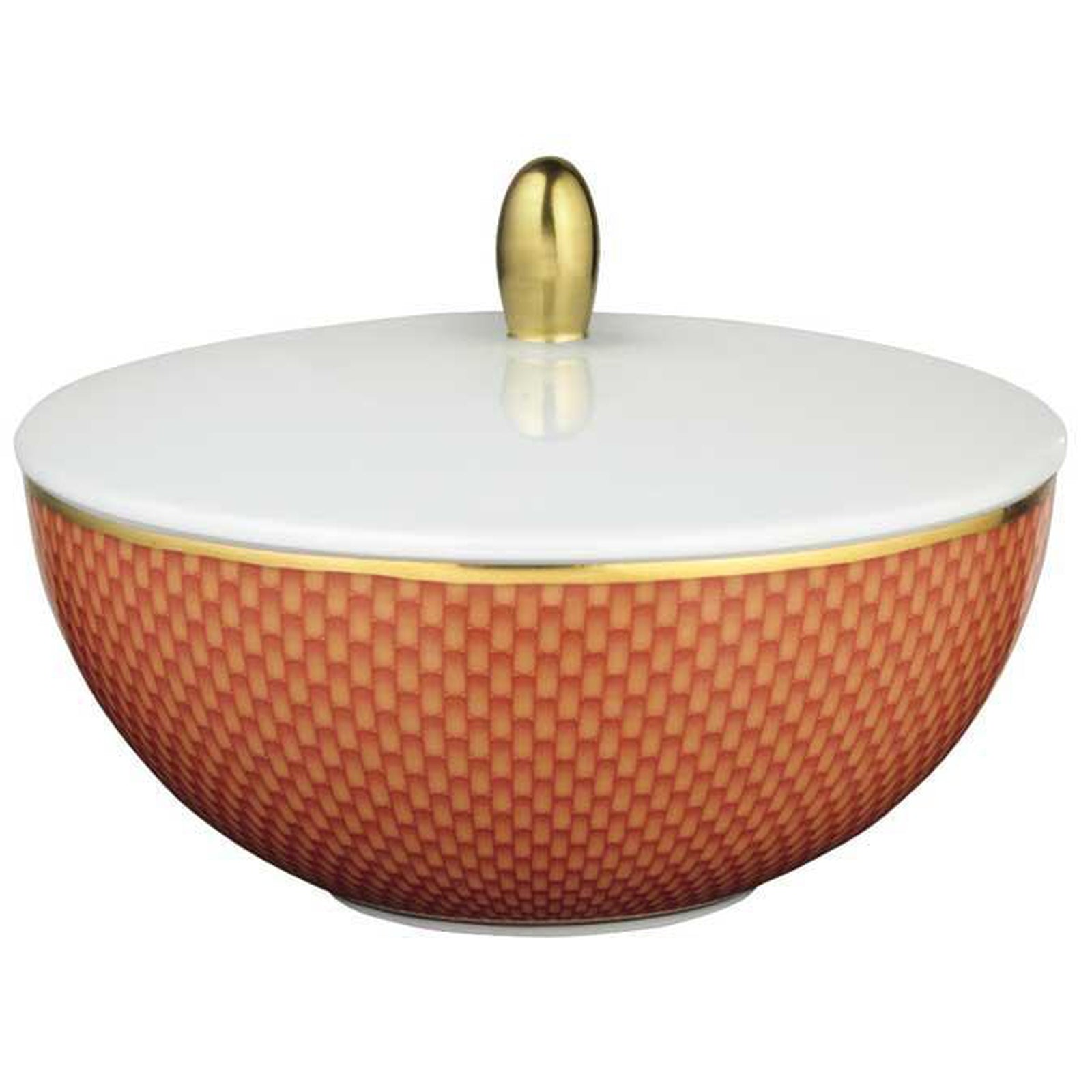 Raynaud Tresor Orange Motif N°2 Sugar Bowl