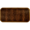 Jonathan Charles Buckingham Regency Crotch Mahogany Single Leaf Extending Dining Table